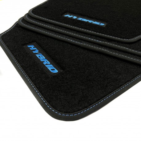 Tapis de plancher Volkswagen Golf 8 eTSI (2020-présent) logo Hybride