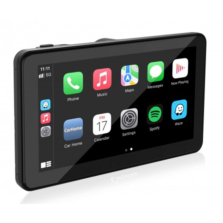 Sans fil Carplay Android Auto Carplay Tablet Portable Multimédia Pad Stéréo  7,5 pouces Écran Double Bluetooth Car Video Players